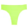 Tanga sin costuras para mujer talla grande ropa interior deportiva color liso tiro medio sexy t-back Pantalones T de chica europea y americana