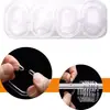 Barra para Cortina de Ducha de Baño Anillos de Cortina de Ducha de Plástico Ganchos Anillos Transparentes 12 Piezas Blíster Embalaje Exquisito Venta al por Mayor de Fábrica