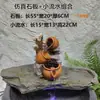 Macetas de Cerámica de Resina Estilo Chino, Morteros de Piedra para Patio, Adornos de Filtración Circulante, Tanques de Agua para Estanques de Peces, Acuicultura Tradicional, Decoraciones de Paisajismo con Agua Corriente