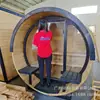 Tour por la Sala de Sauna de Barril Turmalina Vapor Corporal Completo Sudoración Desintoxicación Infrarrojo Lejano Vaporizador Sala de Vapor Doble Onda de Luz Hogar
