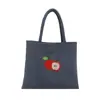 Bordado de Nylon Moda Nova Pequena Capacidade Multifuncional Feminina de Ombro Portátil Sacola de Compras Casual Pequena Quadrada