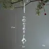 Decoración de Árbol de Navidad de Producto Nuevo Transfronterizo Colgante de Copo de Nieve Gota de Agua Copo de Nieve Acrílico Transparente Colgante de Joyería