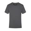 Camiseta Masculina de Manga Curta Seda de Gelo Gola Redonda Camisa Base de Verão Respirável Camiseta Interna Roupas de Secagem Rápida Compras em Grupo para Homens Explosões do Tiktok
