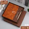 Cuaderno de negocios A5 al por mayor de cuero con hebilla, bloc de notas grueso de alto valor, cuaderno B5 pequeño.