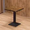 Mesa de negociación engrosada, habitación de hotel en alquiler, restaurante de comida rápida, juego de mesa y sillas para té de burbujas y bocadillos, cafetería, mesa cuadrada pequeña de color pizarra