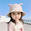 Gorro de Bebé Estilo Delgado para Primavera y Otoño Sombrero de Sol a Prueba de Viento Estilo Pescador para Niños y Niñas Lindo Sombrero de Playa Verano