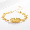 Pulsera Europea Dólar Oro Valiente Dinero Latón Chapado en Oro Pulsera Valiente Chapada en Oro Vietnam Oro Chapado Imitación Oro Joyería para Damas