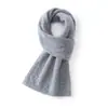Bufanda de Cachemira para Mujer 100% Cachemira Pura Cálida a Prueba de Frío Simple Versátil Moda Color Sólido Tejida Calentador de Cuello