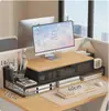 Armazenamento e Organização para Sala de Estudo Suporte de Resfriamento para Computador Suporte de Mesa Extraível para Computador de Escritório Suporte de Elevação para Computador