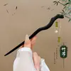 Novo Grampo de Cabelo Hanfu Cheongsam Estilo Chinês Acessório de Cabelo Versátil Estilo Antigo Grampo de Madeira Coque Elegante Grampo com Franja Ornamento de Cabelo de Alta Qualidade