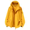 Chaqueta unisex con forro de plumón y forro polar, cálida y a prueba de viento, personalizable para uso en grupo en varias combinaciones