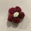 Adornos de Flores Esponjosas Grandes de 6 cm, Flores de Hilo Tejidas a Crochet Hechas a Mano, Accesorios para Ropa, Flores para Bolsos de Crochet DIY