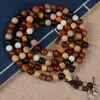 Pulsera de Orbe Multi-Tesoro Pulsera de Cuentas de Secuoya Buddha Varias Joyería para Parejas de Hombres y Mujeres Estilo Étnico Joyería de Madera de Nicho Literaria