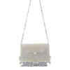Handmade frisado artesanato pesado estilo étnico Bright Pearl acrílico cera tassel rua saco mensageiro inteligente
