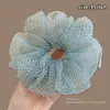 Goma para el pelo con estampado estilo Academia Melard para mujer, scrunchie de satén con malla de estampado de leopardo vintage, banda elástica de alta elasticidad y duradera