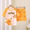Pijamas de verano para niños, novedad de 2025, de manga corta, finos, para niños, grandes, adolescentes, ropa de casa, ropa exterior.