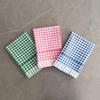Paño de cocina a cuadros nuevo punto mayoreo clásico refrescante mantel a cuadros individual paño de cocina de algodón para limpiar tazas