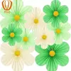 Set de Flores de Abanico de Origami de Disco Floral Estéreo de 9 Piezas Transfronterizo Tema de Decoración de Fiesta Más Vendido en Amazon