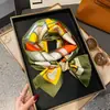 Pequeno cachecol longo Novo cachecol versátil de alto sentido feminino camisa cachecol decorativo fita primavera e outono cachecol atacado