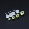 Pendientes de resina de circón no alérgicos de moda estilo coreano para agrandar agujeros de oreja para dormir sin quitarse los pendientes pendientes exquisitos y compactos para mujeres