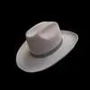 Moda Transfronteriza Todo Fósforo Exterior Estilo Vaquero Occidental Sombrero de Fieltro de Oveja Sombrero Vaquero Neutro Europeo y Americano Sombrero de Fieltro de Lana Pura