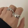 Anillo Minimalista para Dedo Índice para Mujer, Lujo Ligero de Alta Gama con Diseño de Estrella, Anillo Abierto de Nicho Microincrustado