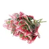 Flor artificial plástico flor falsa planta verde decoración interior del hogar arreglo floral de planta verde con hierba
