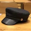 Chapéu Octogonal Estilo Coreano Outono e Inverno Novo Chapéu Boina Feminino Casual Versátil Chapéu de Marinheiro Retrô Britânico Chapéu de Jovem