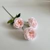 3 Ramos de Rosas Austin, Arreglos para Boda, Muebles para el Hogar, Rosas para Tomar Fotos, Accesorios de Flores Falsas, Ramos Simulados