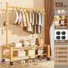 Varal de roupas interno, adequado para quartos e varandas, um cabideiro doméstico, um varal de roupas móvel e autoportante