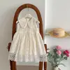 Vestido de Verano para Niñas 2024 Nuevo Falda de Princesa Perlada para Niñas Transpirable Elegante Falda de Velos de Moda sin Mangas para Mujer