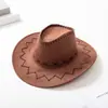 Sombrero de Vaquero Occidental para Mujeres Verano Hombres Protección Solar Sombrero para Padres e Hijos Sombrero para Actuación en Escenario Sombrero de Vaquero para Niños Moderno
