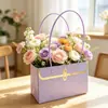 Bolsa para empaquetar flores, bolsa de mano floral, cesta de flores portátil, caja para arreglos florales, bolsa de regalo, bolsa impermeable para flores, caja de papel para empaquetar ramos