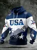 2026 Transfronterizo Amazon Hombre Otoño Nuevo Celebración Americana Aniversario Estampado Tendencia de Moda Sudadera Versátil