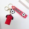 Llavero con colgante de mochila escolar, ropa de fútbol, venta al por mayor.