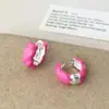 Brincos de Óleo de Gota Doces e Frescos, Simples e Estilosos para o Verão, Versáteis para o Dia a Dia, Brincos de Personalidade de Luxo Leve de Nicho de Alta Qualidade