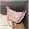 Bolso bandolera de hombro para mujer, de gran capacidad, elegante, sencillo y a la moda, estilo coreano, para otoño e invierno, directo de fábrica.