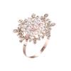 Nuevo Hebilla para servilleta de flor de perla con incrustaciones de diamantes, moda elegante para mesa de hotel, servilletero de restaurante, en stock, venta al por mayor