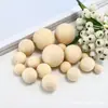 Bola redonda sólida de madera no porosa cuentas redondas de madera diy bolas de madera accesorios DIY cuentas redondas cuentas sueltas cuentas redondas sólidas cuentas
