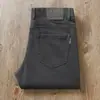 Pantalones Elásticos Marrones Otoño/Invierno 2024 Gabardina Lavada de Alta Gama para Hombre Pantalones Casuales de Negocios Rectos Pequeños