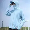 Ropa con Protección Solar para Hombre, Protección UV de Verano, Chaqueta Fina Transpirable, Ropa para Pesca al Aire Libre, Ropa con Capucha con Protección Solar para Hombres y Mujeres