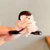 Pinza para Puntos de Acupuntura Auricular, Pinza Ósea Auricular de Medicina Tradicional China, Exquisita y de Alta Gama Pinza para el Cabello de Princesa, Pinza de Garra Pequeña para Flequillo, Pinza Lateral para el Cabello, Pasador