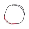 Pulsera de Cuerda Roja de Plata de Ley 925 para Mujer, Diseño Tejido a Mano, Pulsera Ajustable de Empuje y Tirón, Colección Más Vendida, Versátil