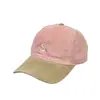 Gorra de béisbol de pana para otoño e invierno, versátil, con letra S, copa suave, tejido cepillado, estiliza el rostro, moderna y versátil, gorra de moda para hombre
