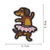 Patches Bordados de Cachorro Fofo, Costuráveis e Termocolantes, para Jaquetas Jeans / Decorações de Uniforme Escolar