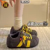 Zapatos de Entrenamiento Alemanes de Cuero Genuino con Suela Gruesa y Cordones Zapatos para Mujer 2026 Otoño Invierno Nuevos Zapatos de Pan con Forro de Terciopelo Zapatos de Algodón Zapatos Deportivos Casuales