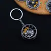 Hub de rueda de freno de metal giratorio colgante de llave negra de una pistola regalo de vacaciones Llavero de pinza de cubo de rueda Mercedes-Benz