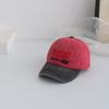 Gorra Infantil Rojo de Internet Mismo Estilo Vintage Lavada Vieja Gorra de Béisbol Bordada con Letras de Moda Hip Hop Sombrero para el Sol de Bebé