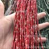 Suministro directo de fábrica de cuentas sueltas de piedra natural de ágata de cristal de 2x4 mm, cuentas rectangulares de corte cuadrado pequeño, accesorios de joyería para bricolaje