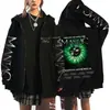 Sudadera con capucha y cremallera holgada estampada de Harajuku de Stray Kids al por mayor